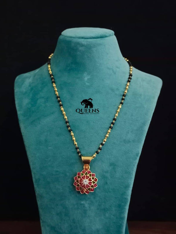 ROUND KEMP MANGALSUTRA CHAIN - Queens Jewel Emporium
