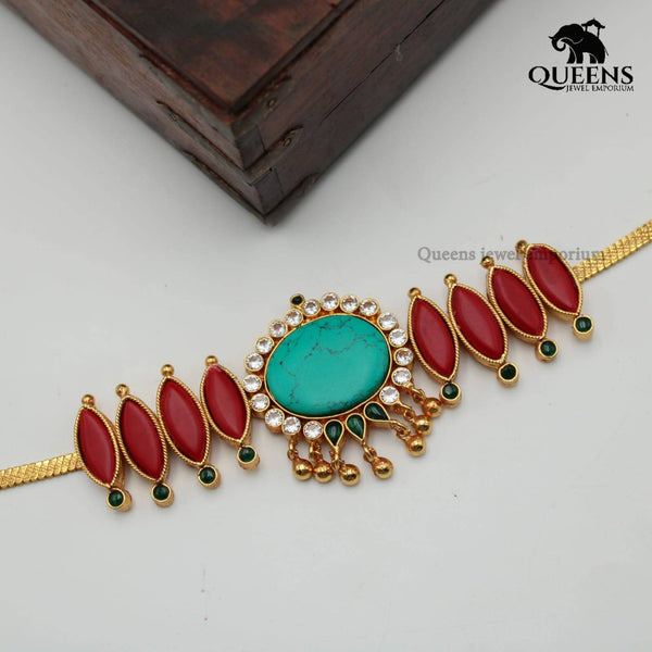 ARAHI TURQUOISE CHOKER - Queens Jewel Emporium