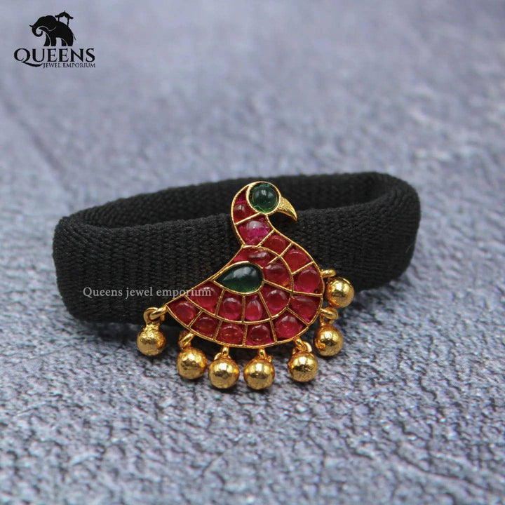 SITARA PEACOCK HAIR BAND-1 - Queens Jewel Emporium