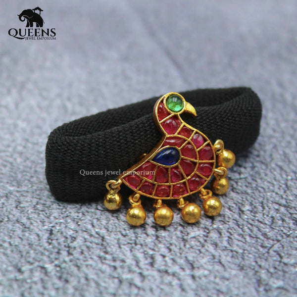 SITARA PEACOCK HAIR BAND-2 - Queens Jewel Emporium
