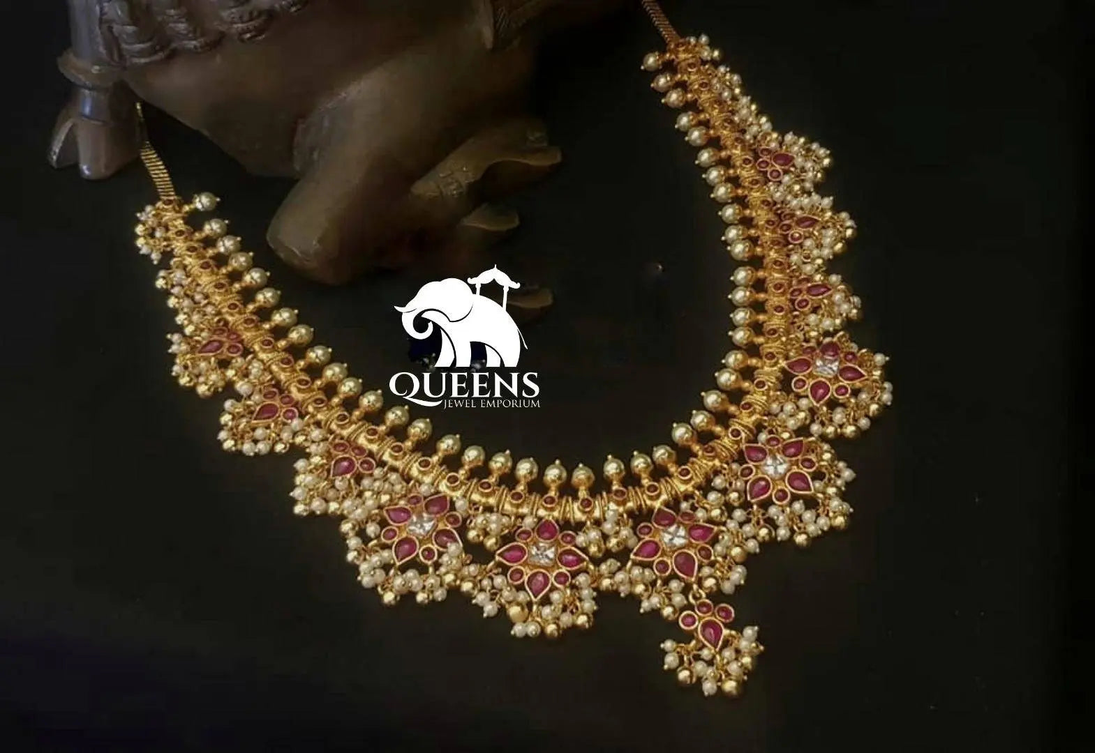 Traditional telugu jewellery-Bridal haram