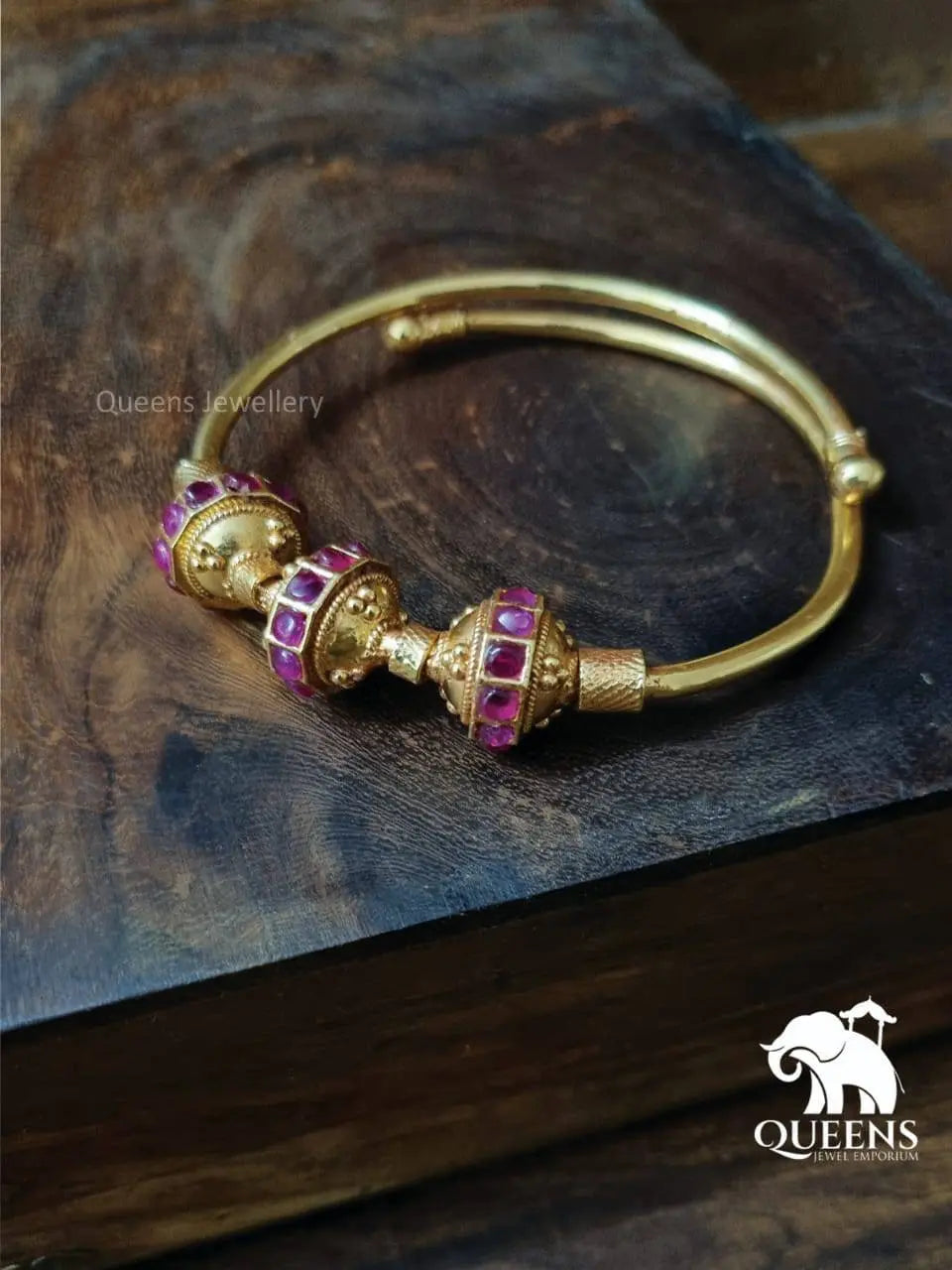 Elegant kemp kada bracelet-Thick traditional kada bracelet