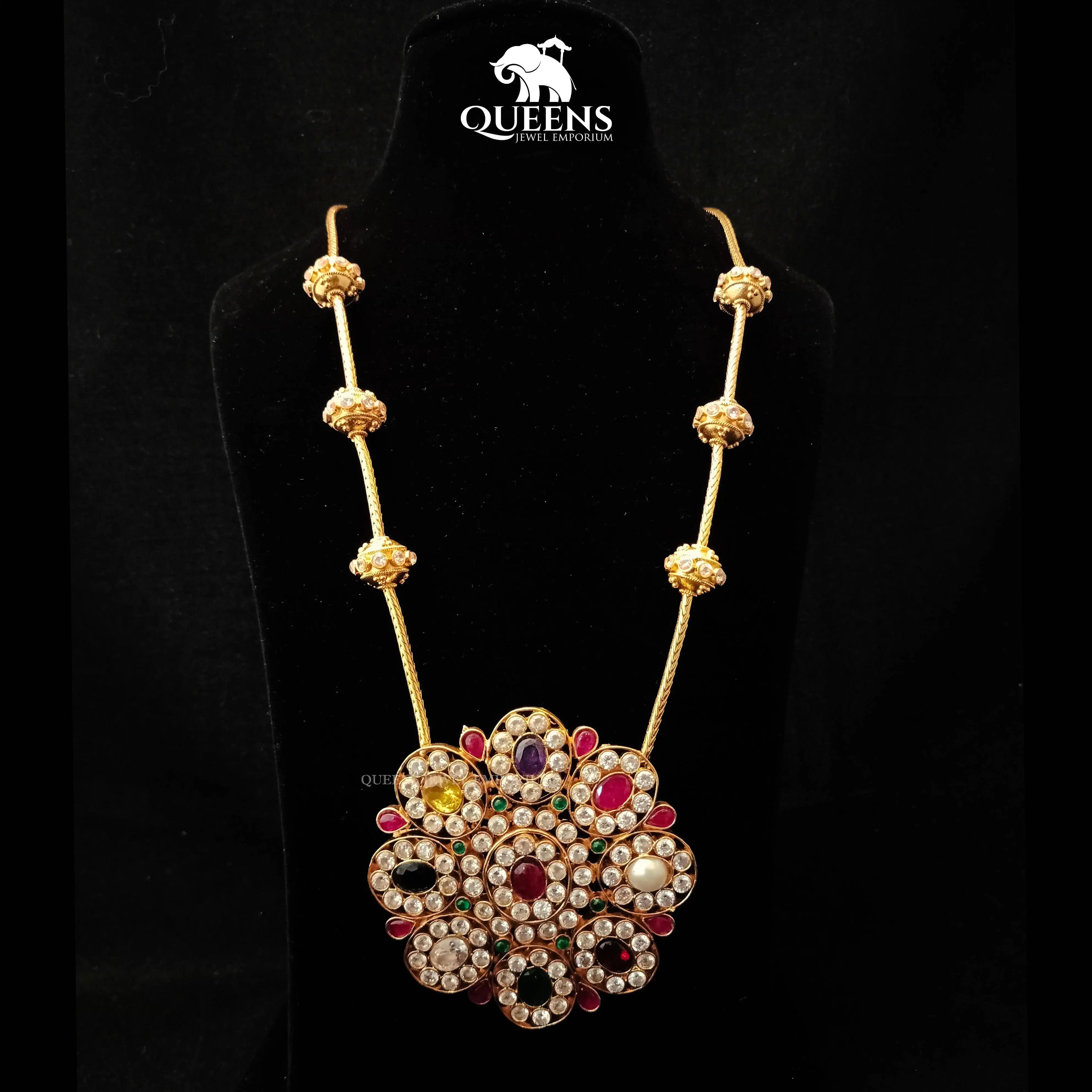 Unique rakadai gemstone haram-Grand reception rakadai haram