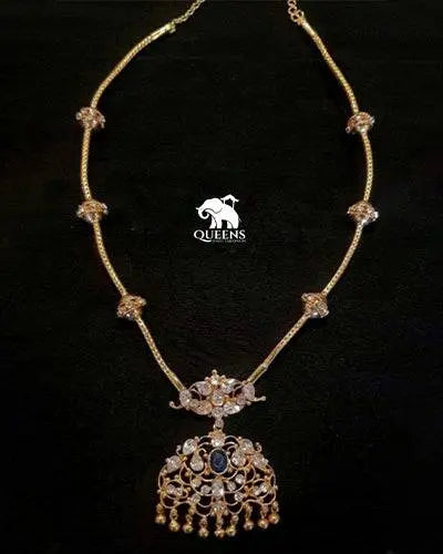 Simple traditional zircon haram-Classic white zircon haram-White zircon stone haram